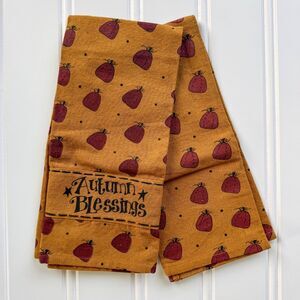 "Autumn Blessings" Hand Towels | Home Collections by Raghu | Fall Thanksgiving